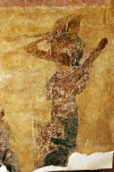 Musiciens et acrobates (détail)